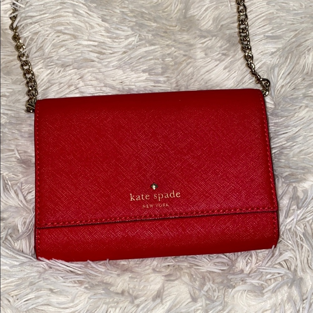 Kate Spade red crossbody